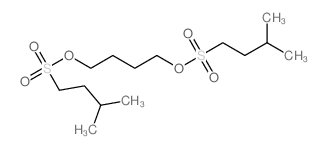 1-Butanesulfonic acid (9CI), 3-methyl-, 1,4-butanediyl ester structure