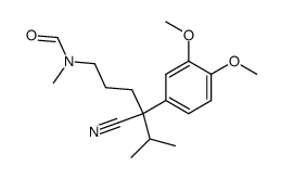 (dimethoxy-3,4 phenyl)-2 (N-methyl N-formyl amino-3 propyl)-2 isovaleronitrile结构式