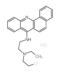 7-(2-(ETHYL-2-CHLOROETHYL)AMINOETHYL-AMINO)BENZ(c)-ACRIDINE DIHYDRO-CHLORIDE结构式