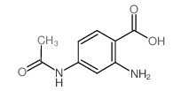 2-氨基-4-乙酰氨基苯甲酸结构式