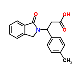 3-(4-Methylphenyl)-3-(1-oxo-1,3-dihydro-2H-isoindol-2-yl)propanoic acid图片