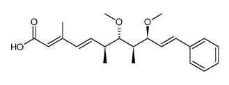 (2E,4E,6S,7S,8R,9S,10E)-7,9-dimethoxy-3,6,8-trimethyl-11-phenylundeca-2,4,10-trienoic acid结构式