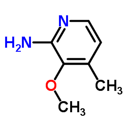 3-Methoxy-4-methyl-2-pyridinamine结构式