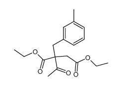 diethyl 2-acetyl-2-(3-methylbenzyl)succinate结构式