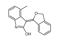 3-(3H-2-benzofuran-1-ylidene)-4-methyl-1H-indol-2-one结构式