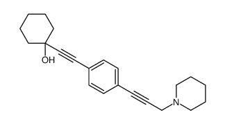 1-[[p-(3-Piperidino-1-propynyl)phenyl]ethynyl]cyclohexanol structure