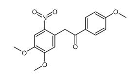 2-(4,5-dimethoxy-2-nitrophenyl)-1-(4-methoxyphenyl)ethanone结构式