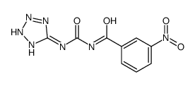 3-nitro-N-(2H-tetrazol-5-ylcarbamoyl)benzamide结构式