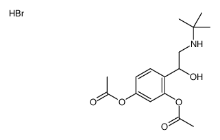 [3-acetyloxy-4-[2-(tert-butylamino)-1-hydroxyethyl]phenyl] acetate,hydrobromide结构式