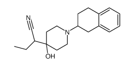 4-(1-Cyanopropyl)-1-(1,2,3,4-tetrahydronaphthalen-2-yl)piperidin-4-ol结构式