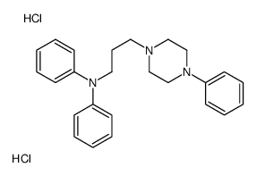 N-phenyl-N-[3-(4-phenylpiperazin-1-yl)propyl]aniline,dihydrochloride结构式