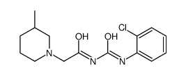 N-[(2-chlorophenyl)carbamoyl]-2-(3-methylpiperidin-1-yl)acetamide结构式