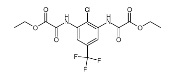 diethyl N,N'-[2-chloro-5-(trifluoromethyl)-m-phenylene] dioxamate结构式