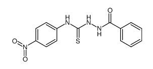 1-benzoyl-4-(4-nitrophenyl) thiosemicarbazide结构式