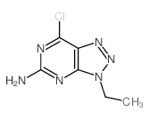 5-chloro-9-ethyl-2,4,7,8,9-pentazabicyclo[4.3.0]nona-2,4,7,10-tetraen-3-amine Structure