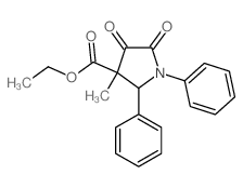 ethyl 3-methyl-4,5-dioxo-1,2-diphenyl-pyrrolidine-3-carboxylate Structure