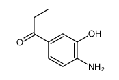 1-(4-amino-3-hydroxyphenyl)propan-1-one结构式