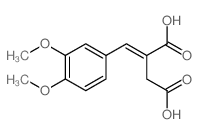 2-[(3,4-dimethoxyphenyl)methylidene]butanedioic acid Structure