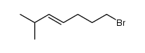 (E)-7-bromo-2-methyl-3-heptene Structure