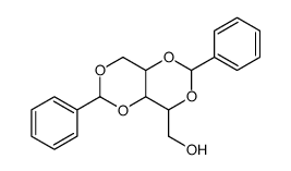 (2,6-diphenyl-4,4a,8,8a-tetrahydro-[1,3]dioxino[5,4-d][1,3]dioxin-4-yl)methanol结构式