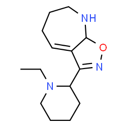 5H-Isoxazolo[5,4-b]azepine,3-(1-ethyl-2-piperidinyl)-6,7,8,8a-tetrahydro-(9CI) Structure