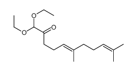 1,1-diethoxy-6,10-dimethylundeca-5,9-dien-2-one Structure