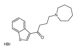 4-(azepan-1-yl)-1-(1-benzothiophen-3-yl)butan-1-one,hydrobromide Structure