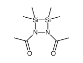 1-(2-acetyl-3,3,4,4-tetramethyldiazadisiletidin-1-yl)ethanone结构式