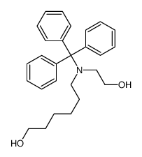 6-[2-hydroxyethyl(trityl)amino]hexan-1-ol结构式