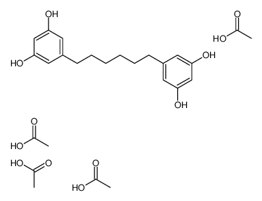 acetic acid,5-[6-(3,5-dihydroxyphenyl)hexyl]benzene-1,3-diol Structure