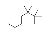 2,2,3,3,6-pentamethylheptane Structure