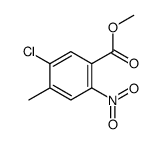 methyl 5-chloro-4-methyl-2-nitrobenzoate结构式