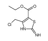 ethyl 2-amino-4-(chloromethyl)-1,3-thiazole-5-carboxylate结构式