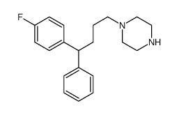 1-[4-(4-fluorophenyl)-4-phenylbutyl]piperazine Structure