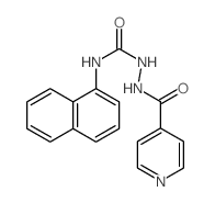 3-naphthalen-1-yl-1-(pyridine-4-carbonylamino)urea结构式