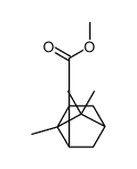 Tricyclo[2.2.1.02,6]heptane-1-carboxylic acid, 2,3,3-trimethyl-, methyl ester (9CI) Structure