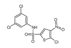 5-chloro-N-(3,5-dichlorophenyl)-4-nitrothiophene-2-sulfonamide结构式