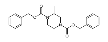 dibenzyl 2-methylpiperazine-1,4-dicarboxylate Structure