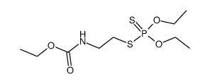 [2-(Diethoxy-thiophosphorylsulfanyl)-ethyl]-carbamic acid ethyl ester Structure