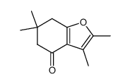 2,3,6,6-Tetramethyl-4,5,6,7-tetrahydrobenzo[b]furan-4-on Structure