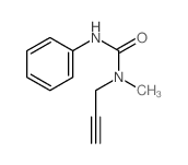 1-methyl-3-phenyl-1-prop-2-ynyl-urea structure