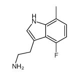 2-(4-fluoro-7-methyl-1H-indol-3-yl)ethanamine结构式