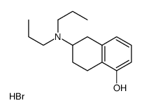 1-NAPHTHALENOL, 6-(DIPROPYLAMINO)-5,6,7,8-TETRAHYDRO-, HYDROBROMIDE结构式