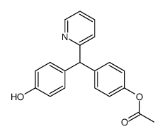 [4-[(4-hydroxyphenyl)-pyridin-2-ylmethyl]phenyl] acetate structure