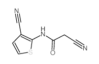 2-Cyano-N-(3-cyano-2-thienyl)acetamide structure