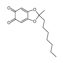 2-heptyl-2-methyl-1,3-benzodioxole-5,6-dione结构式