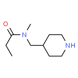 Propanamide,N-methyl-N-(4-piperidinylmethyl)- Structure