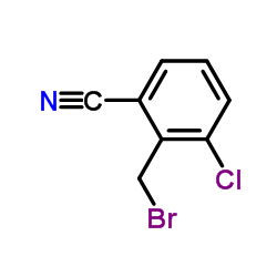 2-(Bromomethyl)-3-chlorobenzonitrile Structure