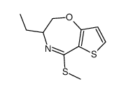 Thieno[2,3-f]-1,4-oxazepine, 3-ethyl-2,3-dihydro-5-(methylthio)- (9CI) picture