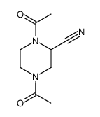 N-N-diacetyl-2-cyanopiperazine Structure